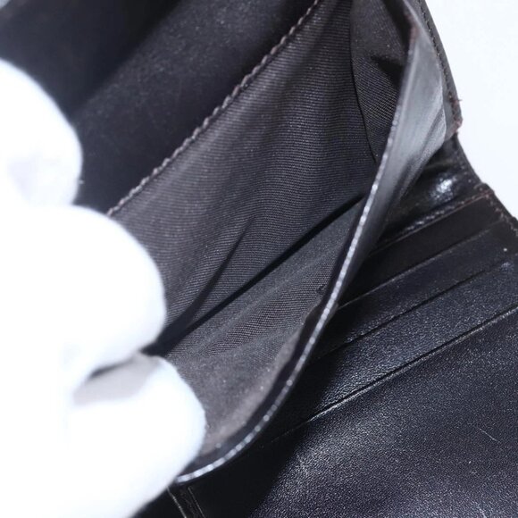 Authentic FENDI Zucca Canvas Wallet Black Brown bst288-112825 - Picture 12 of 16